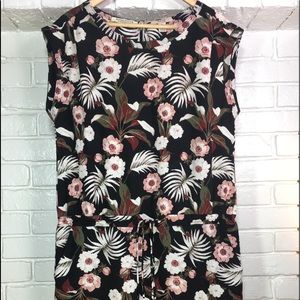 Maison Scotch Miami Deco Tie Waist Shift Dress